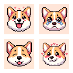 [LINE絵文字] Cute Corgi Dog Stampsの画像