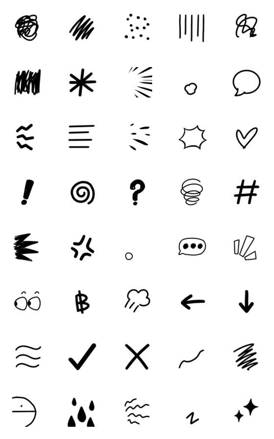 [LINE絵文字]Comic emojiiの画像一覧