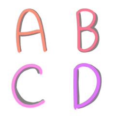 [LINE絵文字] english letters ABCの画像