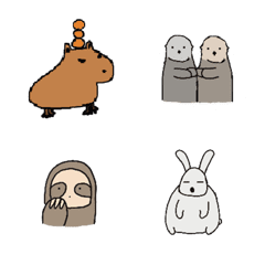 [LINE絵文字] Chill chill animalsの画像