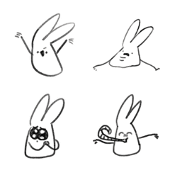 [LINE絵文字] Traffic cone rabbitの画像