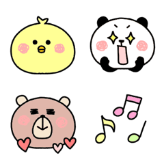 [LINE絵文字] 毎日使える★かわいい絵文字2の画像