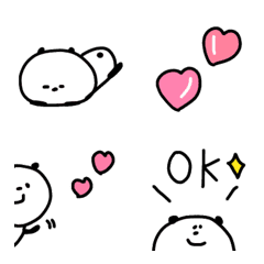 [LINE絵文字] 【かわいい パンダ♡】の画像