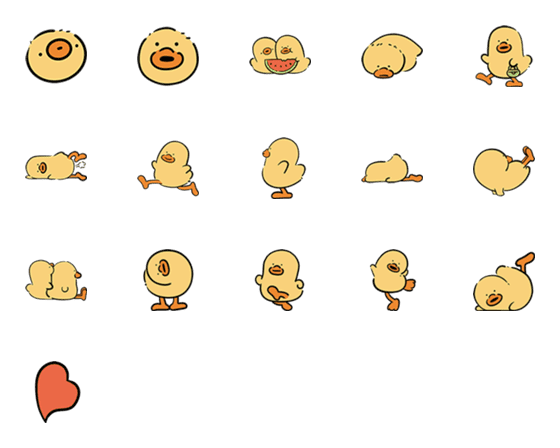 [LINE絵文字]duck outの画像一覧