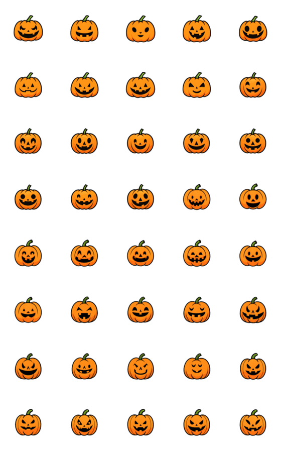 [LINE絵文字]Emoji Jack O' Lanternの画像一覧