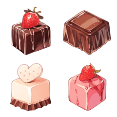 [LINE絵文字] a box of chocolate emojiの画像