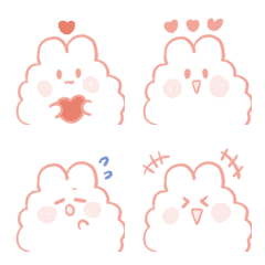 [LINE絵文字] cotton candy rabbitの画像