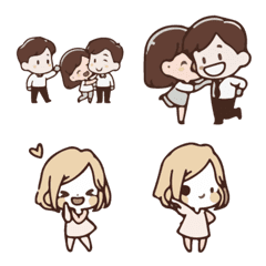 [LINE絵文字] CUTE KIDS BABY Embrace Sweet Heart4の画像