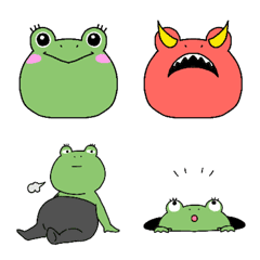 [LINE絵文字] want to lose weight FROGの画像