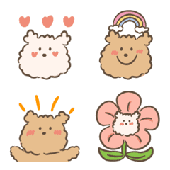 [LINE絵文字] Fluffy sweet bearの画像