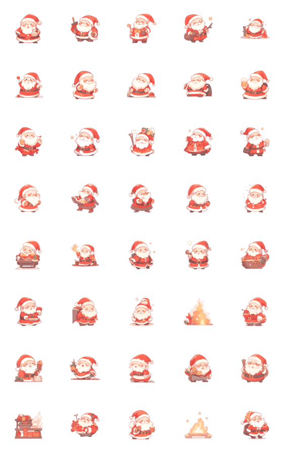 [LINE絵文字]Santa long hoildayの画像一覧