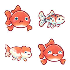 [LINE絵文字] 金魚がいっぱい（ベーシック）の画像