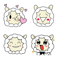 [LINE絵文字] Smile sheepの画像