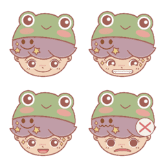 [LINE絵文字] DiDi Emoji 02 (Frog)の画像