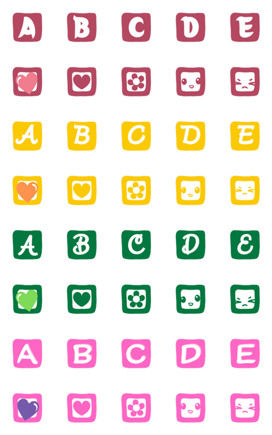 [LINE絵文字]SquareABC-2/Community/Projectの画像一覧