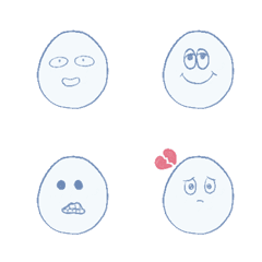 [LINE絵文字] Bald Egg ？の画像