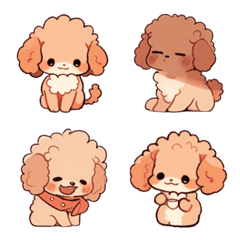 [LINE絵文字] Tuan is a Toy Poodle emojiの画像