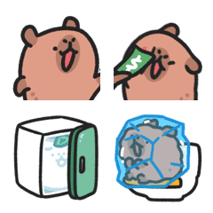 [LINE絵文字] Baby capybara animated emoji 4の画像