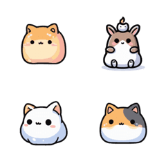 [LINE絵文字] Super cute animal expression stickers7の画像