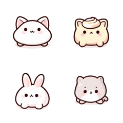 [LINE絵文字] Super cute animal expression stickers10の画像