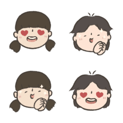 [LINE絵文字] Couple on the Loveの画像