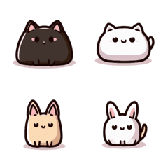 [LINE絵文字] 6Super cute animal expression stickersの画像