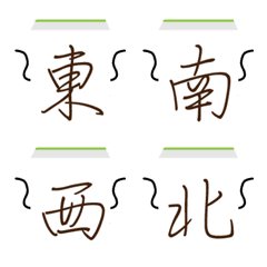 [LINE絵文字] Mahjong emoticon-1の画像