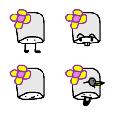 [LINE絵文字] Flower on my head！！！の画像