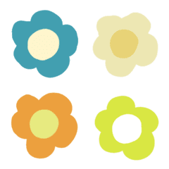 [LINE絵文字] Cute flower emojisの画像