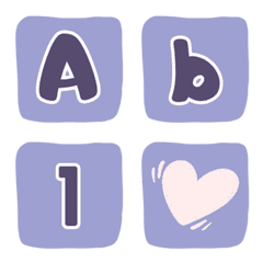 [LINE絵文字] Square-A.B.C.a.b.c.1.2.3(19)の画像