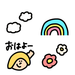 [LINE絵文字] はっぴーともちゃん⑅◡̈*.cute編の画像