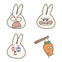 [LINE絵文字] [Revision]Anger Rabbit - emojiの画像