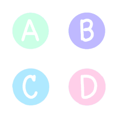 [LINE絵文字] pastel A-Z v.1の画像