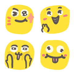 [LINE絵文字] Square Emojisの画像