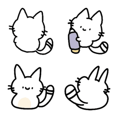 [LINE絵文字] cute and bright catの画像