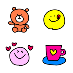 [LINE絵文字] ◯ colorful EMOJI ◯の画像