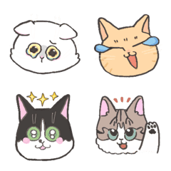 [LINE絵文字] ネコねこ猫絵文字の画像