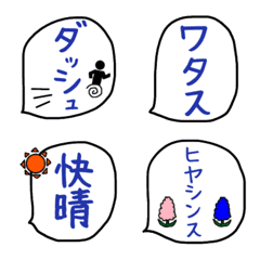 [LINE絵文字] B 吹き出し絵文字10の画像