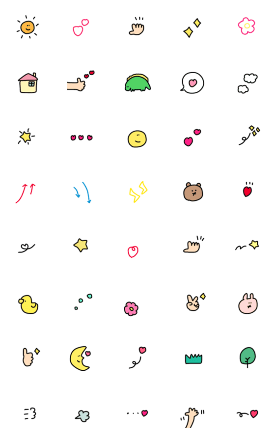 [LINE絵文字]◎ちっちゃ！かわいい絵文字◎の画像一覧