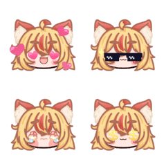 [LINE絵文字] ChickCat Girl 3の画像