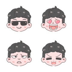 [LINE絵文字] Our emojis are handsome and cool too.の画像