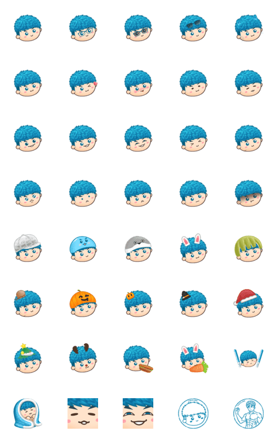 [LINE絵文字]BABY SERIES: OH FU JOHN Emoji 1の画像一覧