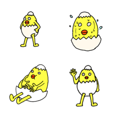 [LINE絵文字] egg humanの画像