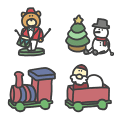 [LINE絵文字] ★Xmasのオーナメント★並べて飾ろうの画像