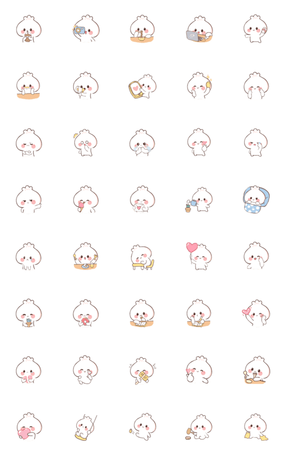 [LINE絵文字]Mini Dimsum (Emoji)の画像一覧