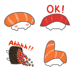 [LINE絵文字] Sushi friends！の画像