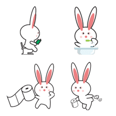 [LINE絵文字] ArcticRabbit Restroomの画像