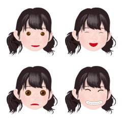 [LINE絵文字] The emoji of  cute little girlの画像