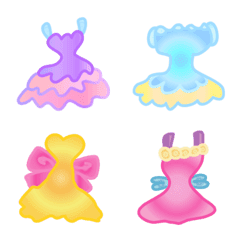 [LINE絵文字] Dress Emonjiの画像