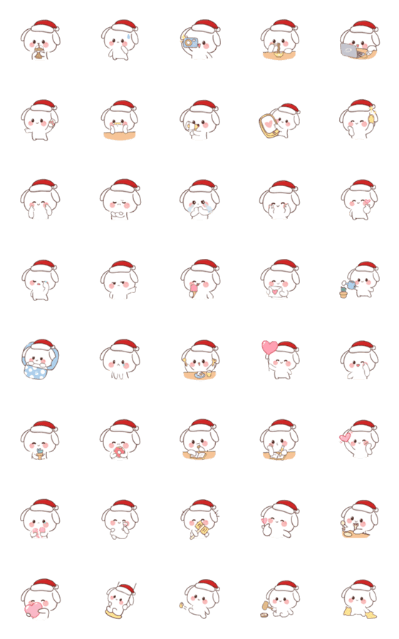 [LINE絵文字]Pi Christmas (Emoji)の画像一覧